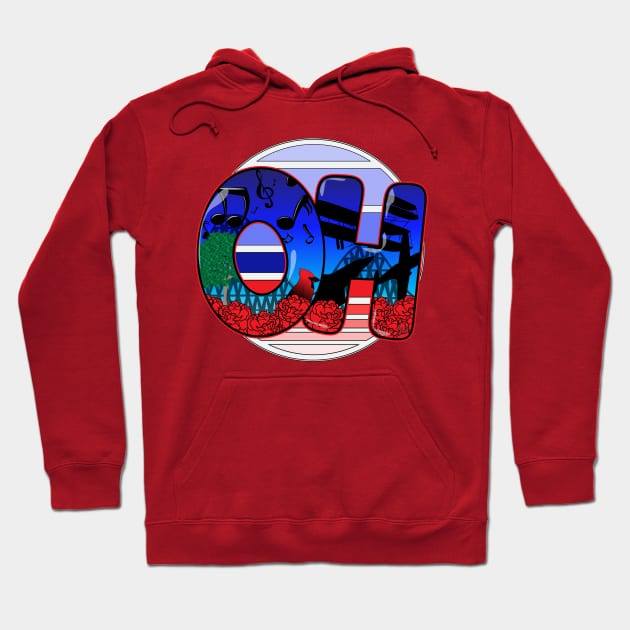 Ohio Themed Hoodie by BunnyRags